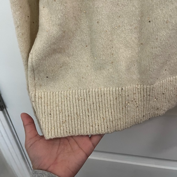 DKNY Cream Knit Pullover - Picture 5 of 7